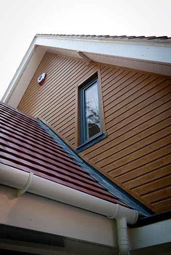 sherwood foiled pvc cladding installed on a wall