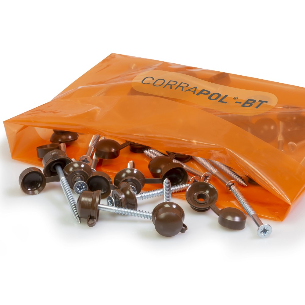 Corrapol BT Screw cap Fixings Pack of 10 (60mm | 5.5mm x 60mm)