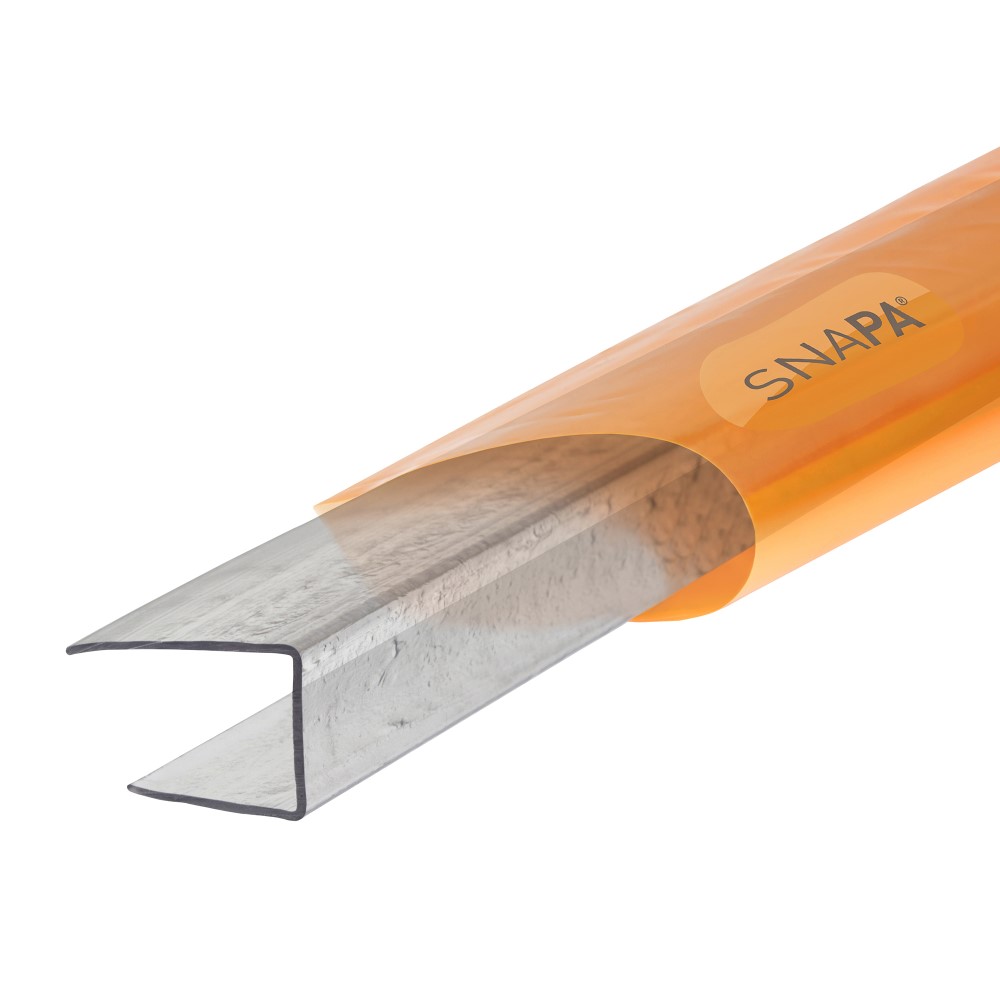 Snapa 16mm Clear Polycarbonate C section (2m) Snapa 16mm Clear Polycarbonate C section (2m)