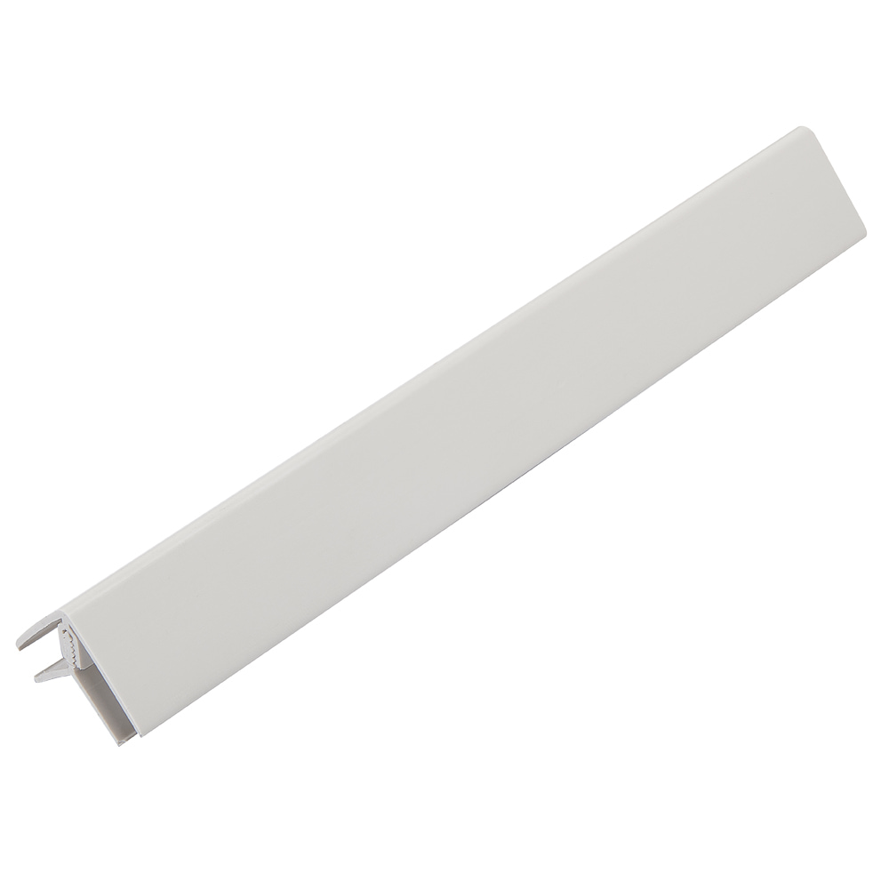 White 5mm - 8mm Wall Panel 2 Part Universal Corner (2.6m) White 5mm - 8mm Wall Panel 2 Part Universal Corner (2.6m)