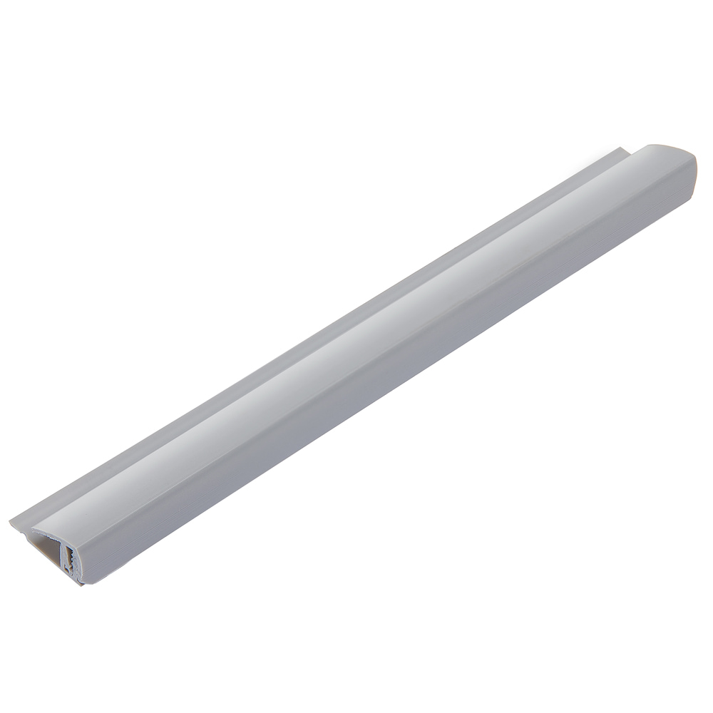 Cold Grey 5mm - 8mm Wall Panel 2 Part End Cap (2.6m)