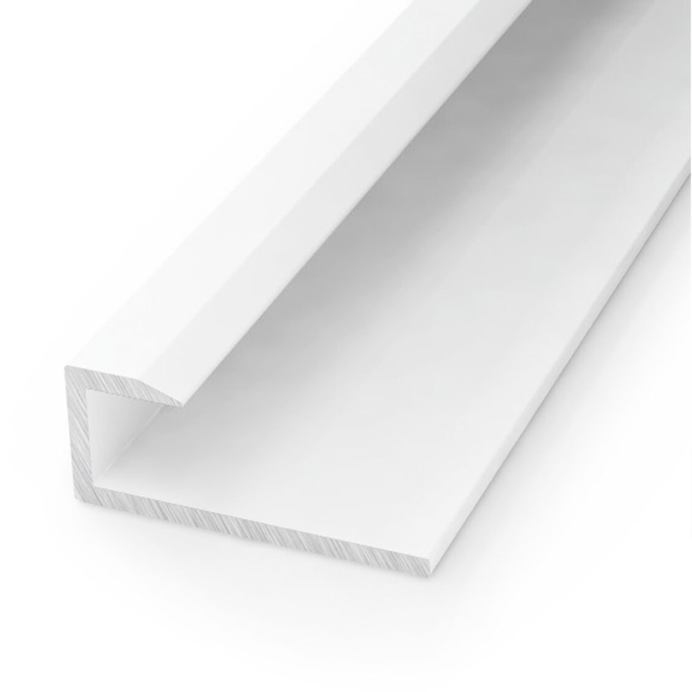 White Aluminium End Cap