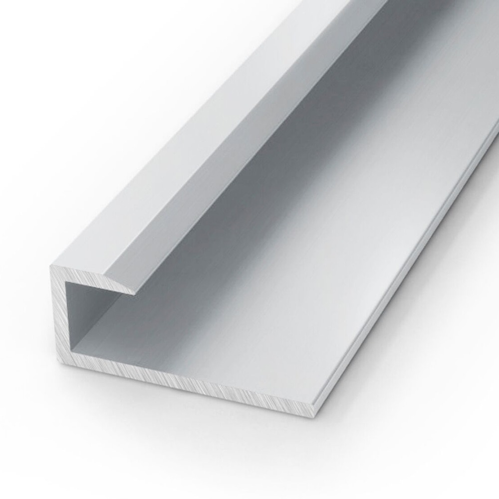 Silver Aluminium End Cap - Close Up
