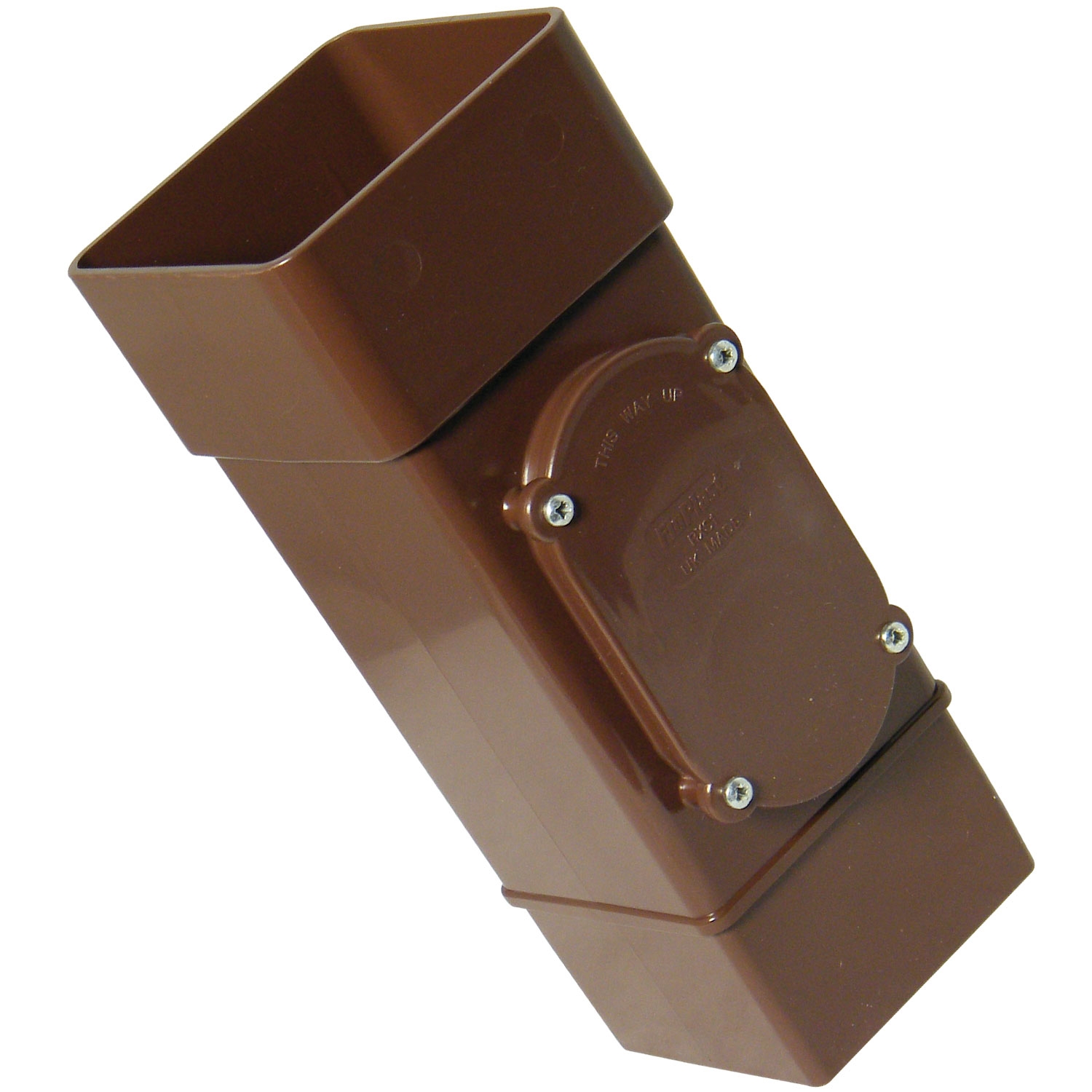 Brown 65mm Square Access Pipe Brown 65mm Square Access Pipe