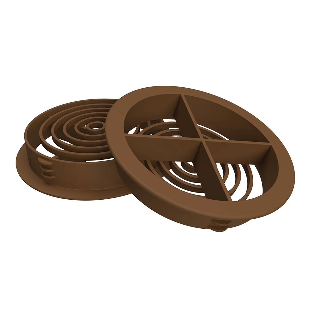 Brown Circular Soffit Vent (70mm | Manthorpe) Brown Circular Soffit Vent (70mm | Manthorpe)