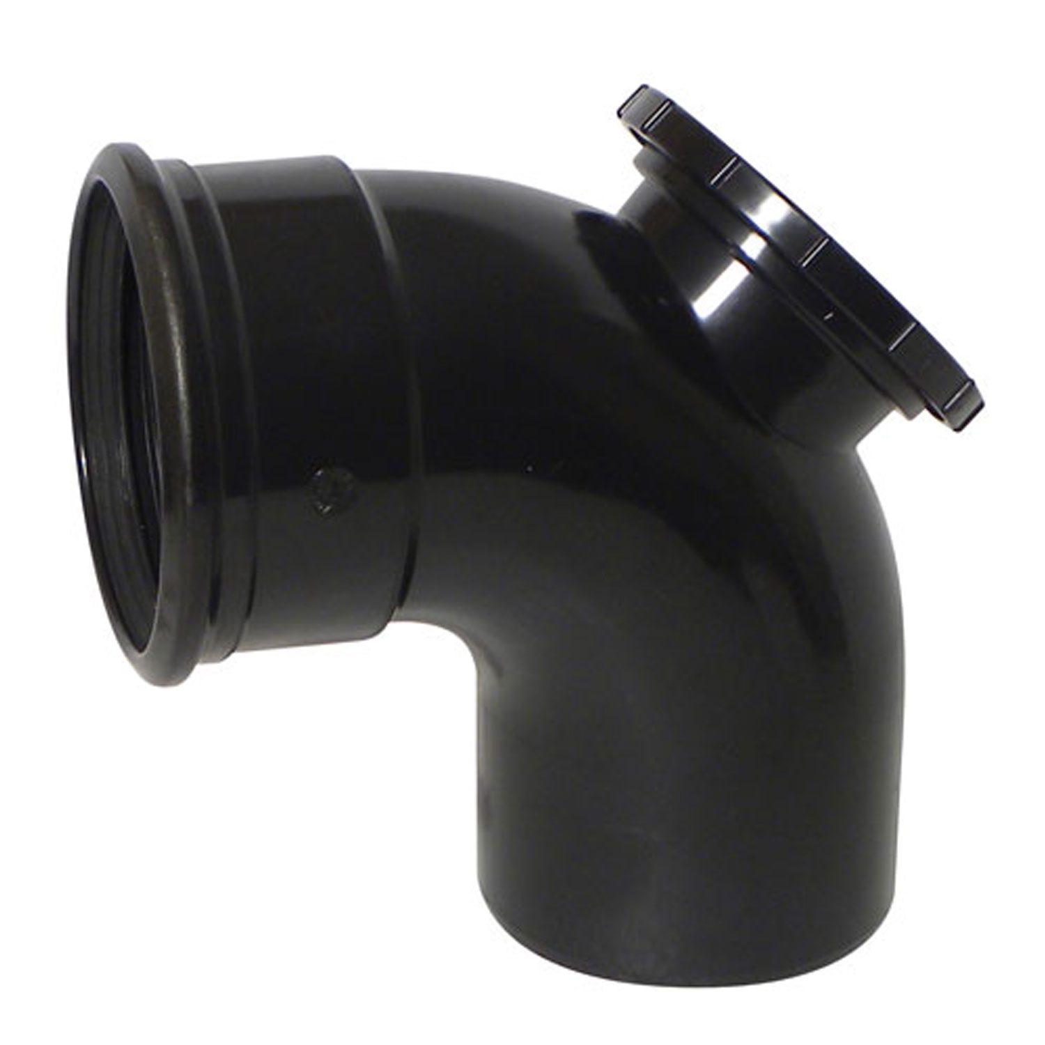 Single Socket Short Access Soil Bend (Black)