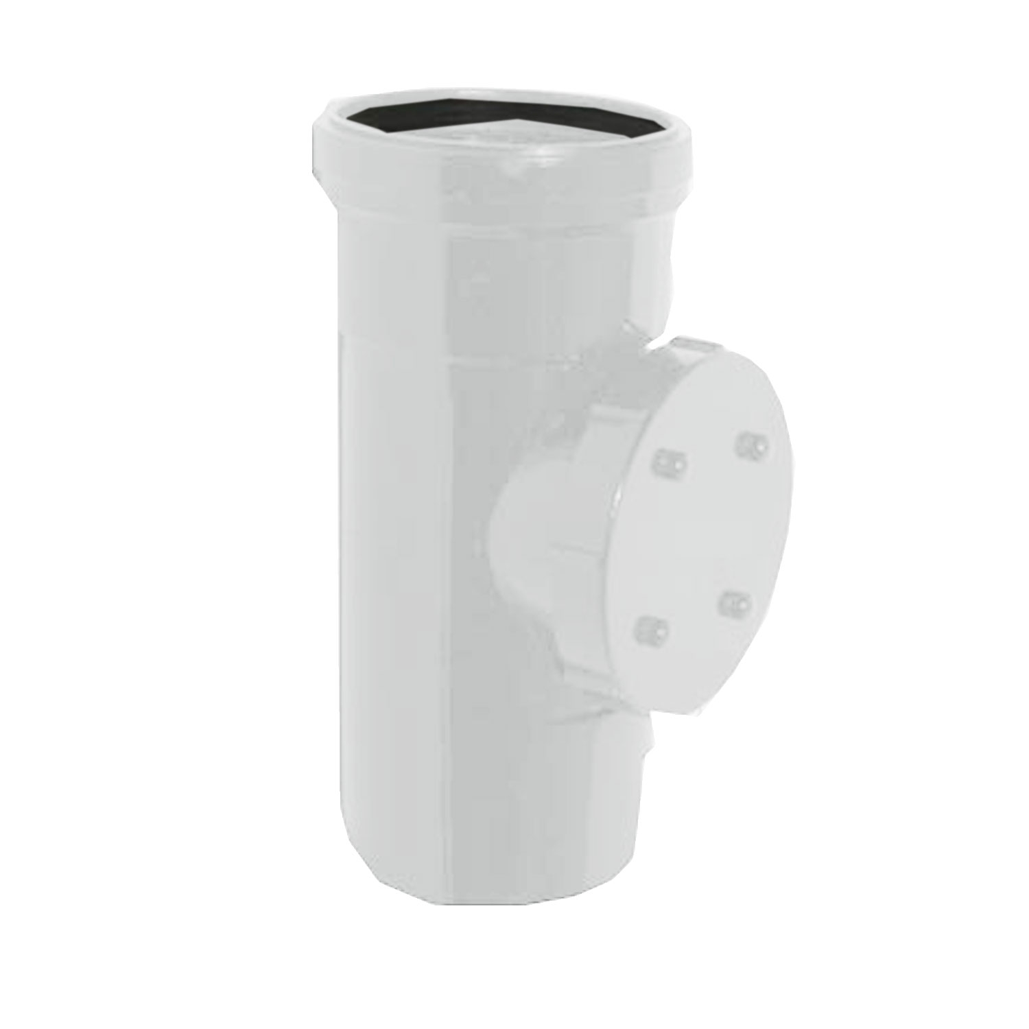 110mm White Straight Access Pipe (Single Socket) 110mm White Straight Access Pipe (Single Socket)
