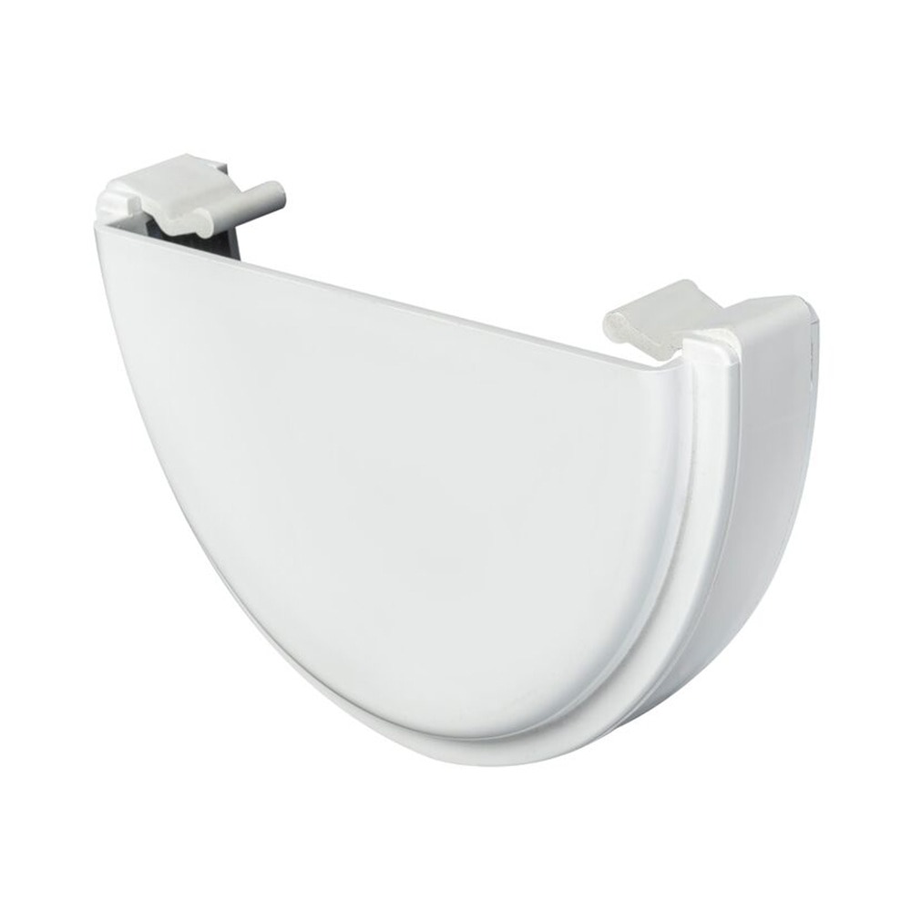 White 114mm Deep External Stopend White 114mm Deep External Stopend