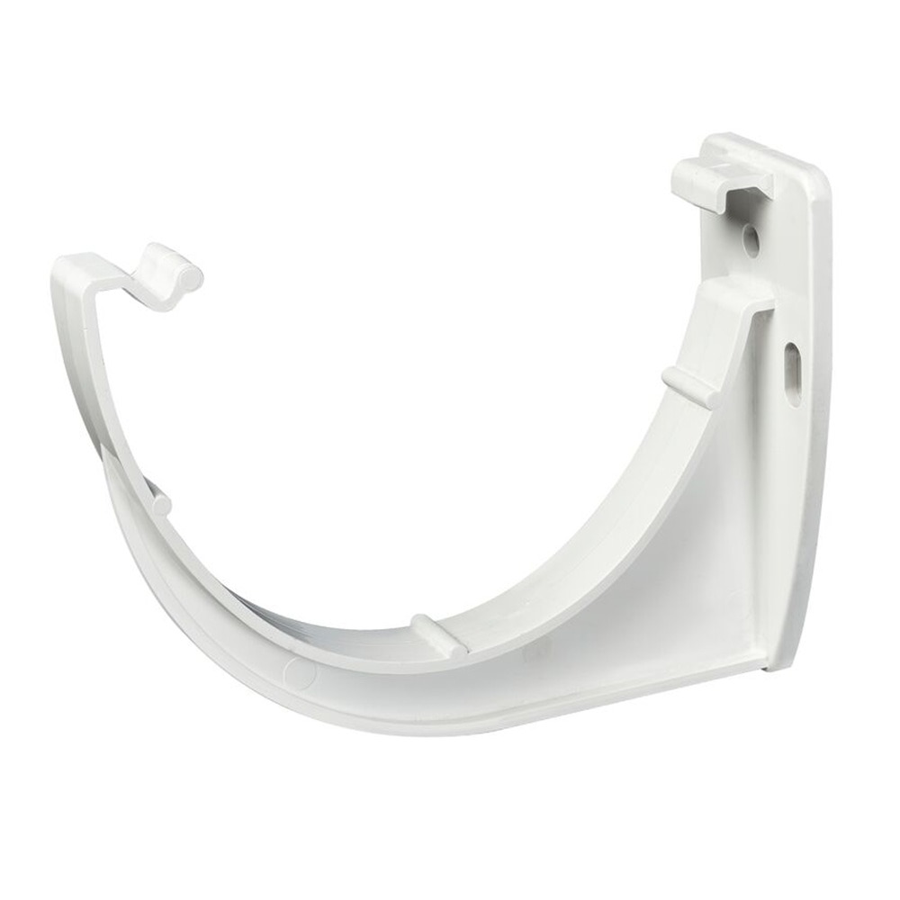 White 114mm Deep Gutter Fascia Bracket