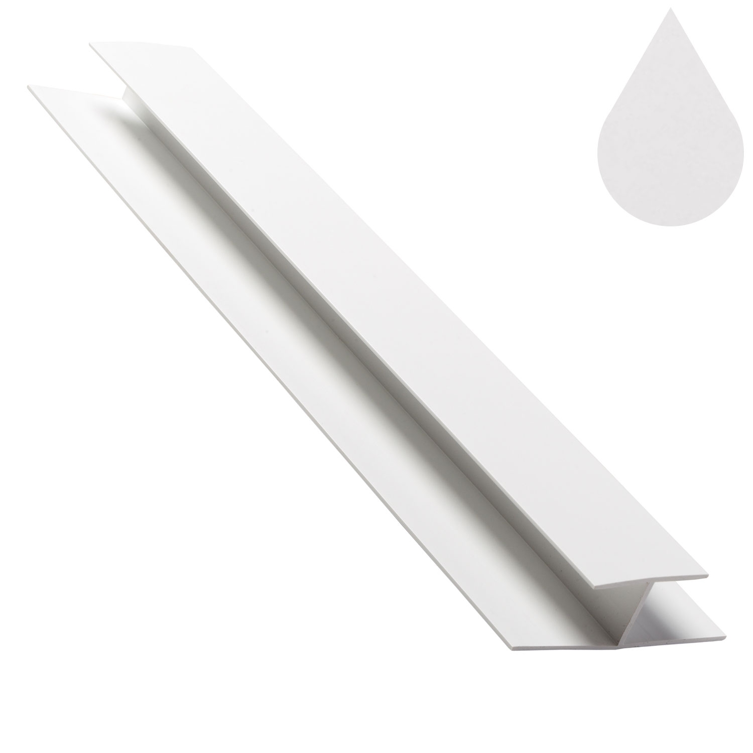 Brilliant White Cover Joint / H Trim (5m) Brilliant White Cover Joint / H Trim (5m)
