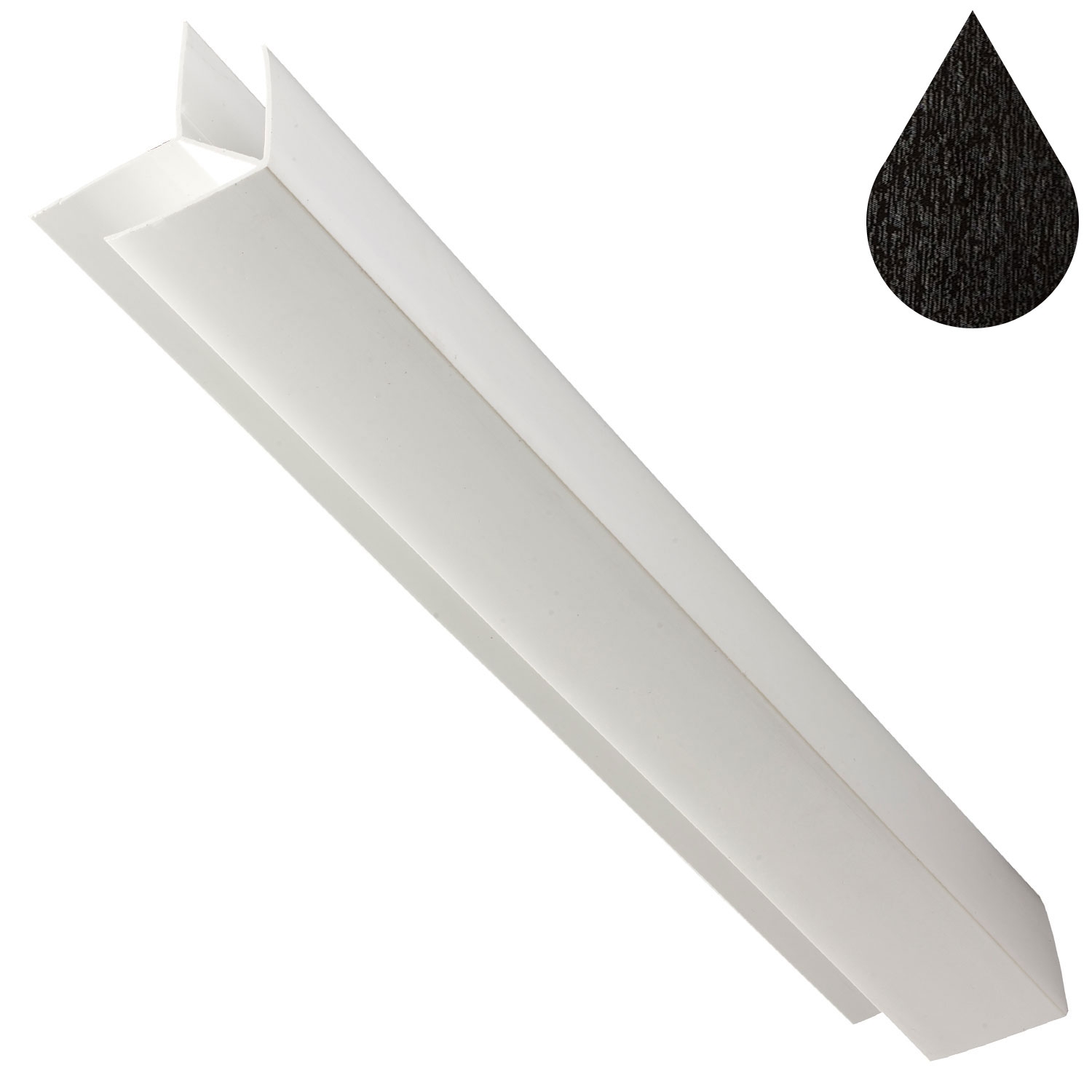 Black Ash Cladding External Corner Trim (5m)