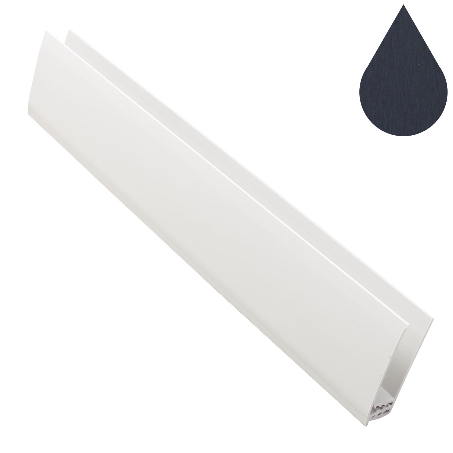 Anthracite Grey Woodgrain Cladding 2 Part Universal Trim (5m)