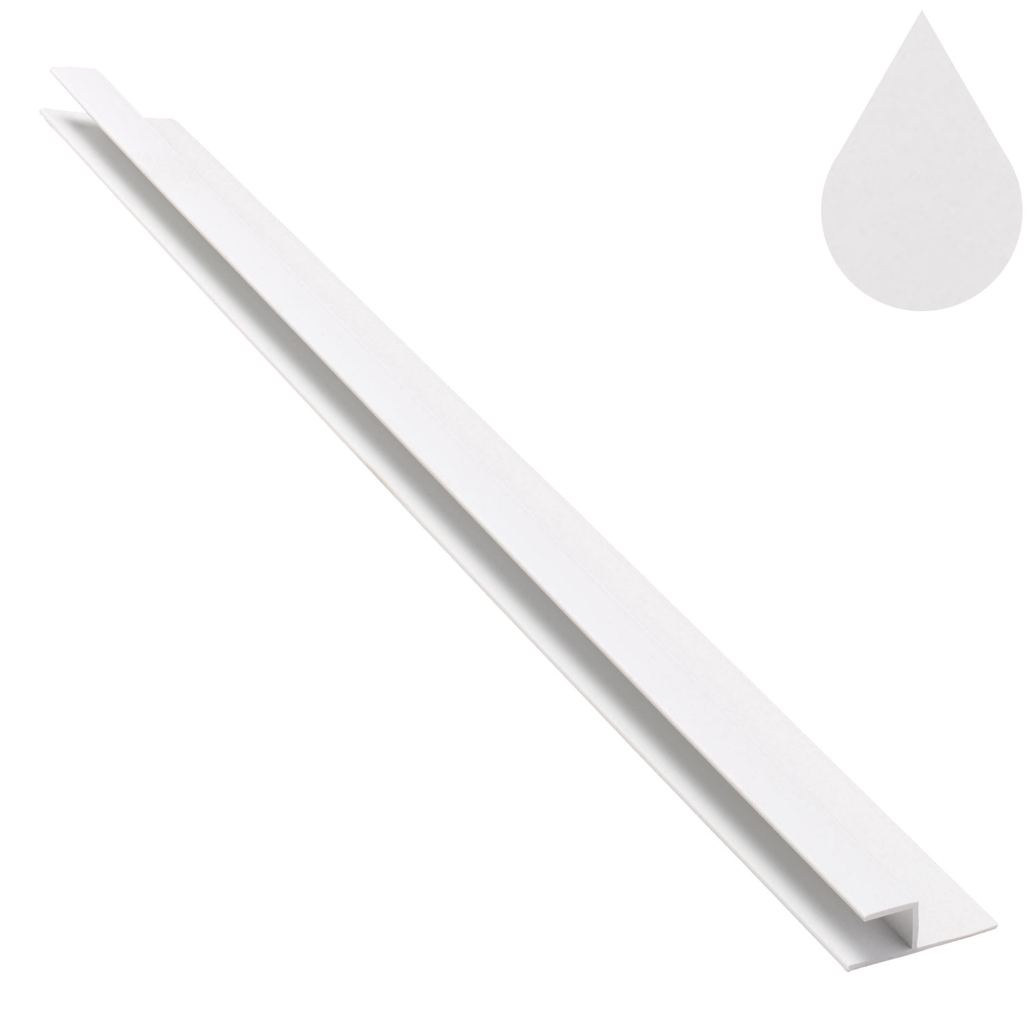 Brilliant White Flat Felt Roof Edge Trim 5m (9mm boards) Brilliant White Flat Felt Roof Edge Trim 5m (9mm boards)