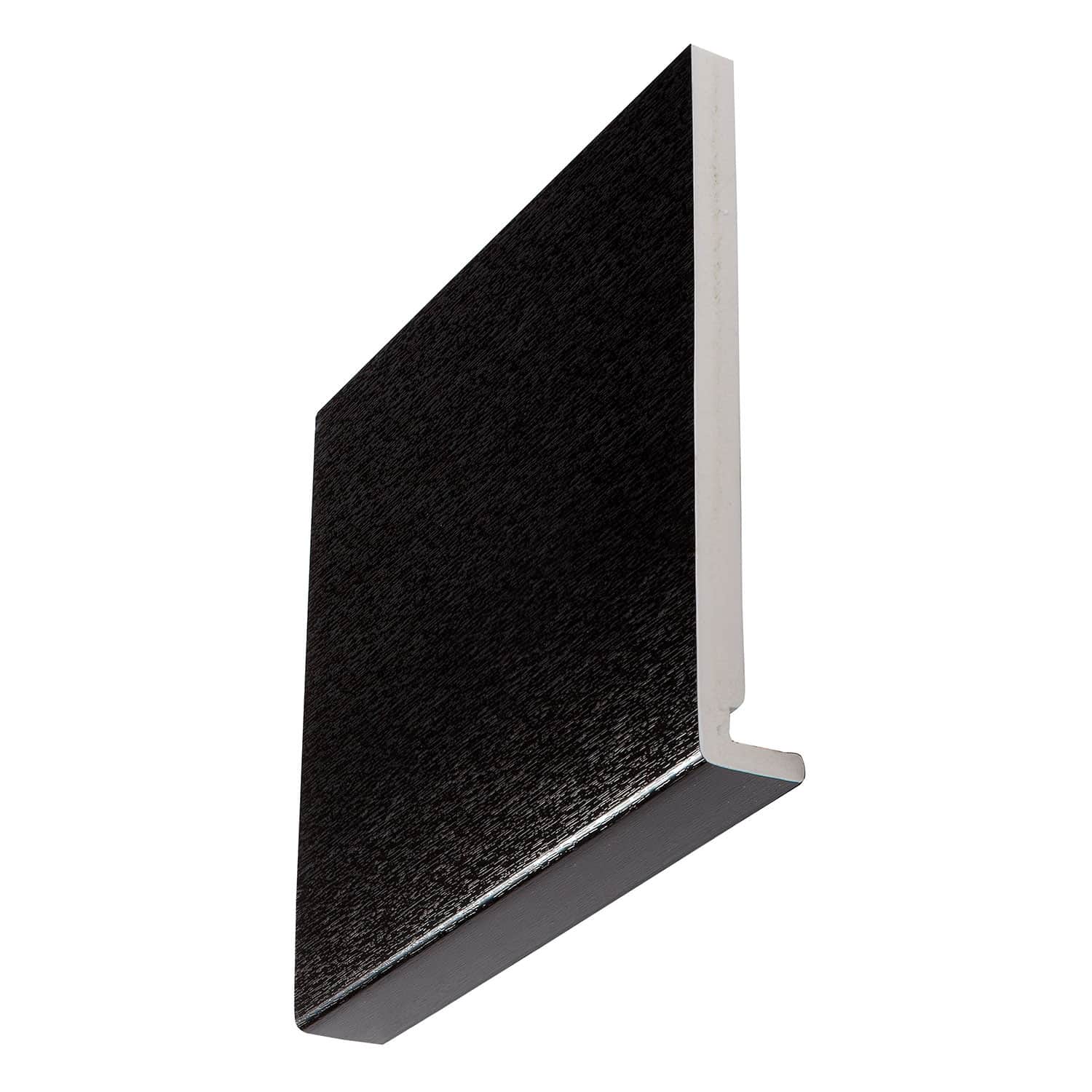 Black Ash Square Chamfered 16mm x 200mm Full Replacement Fascia Board (5m) Black Ash Square Chamfered 16mm x 200mm Full Replacement Fascia Board (5m)