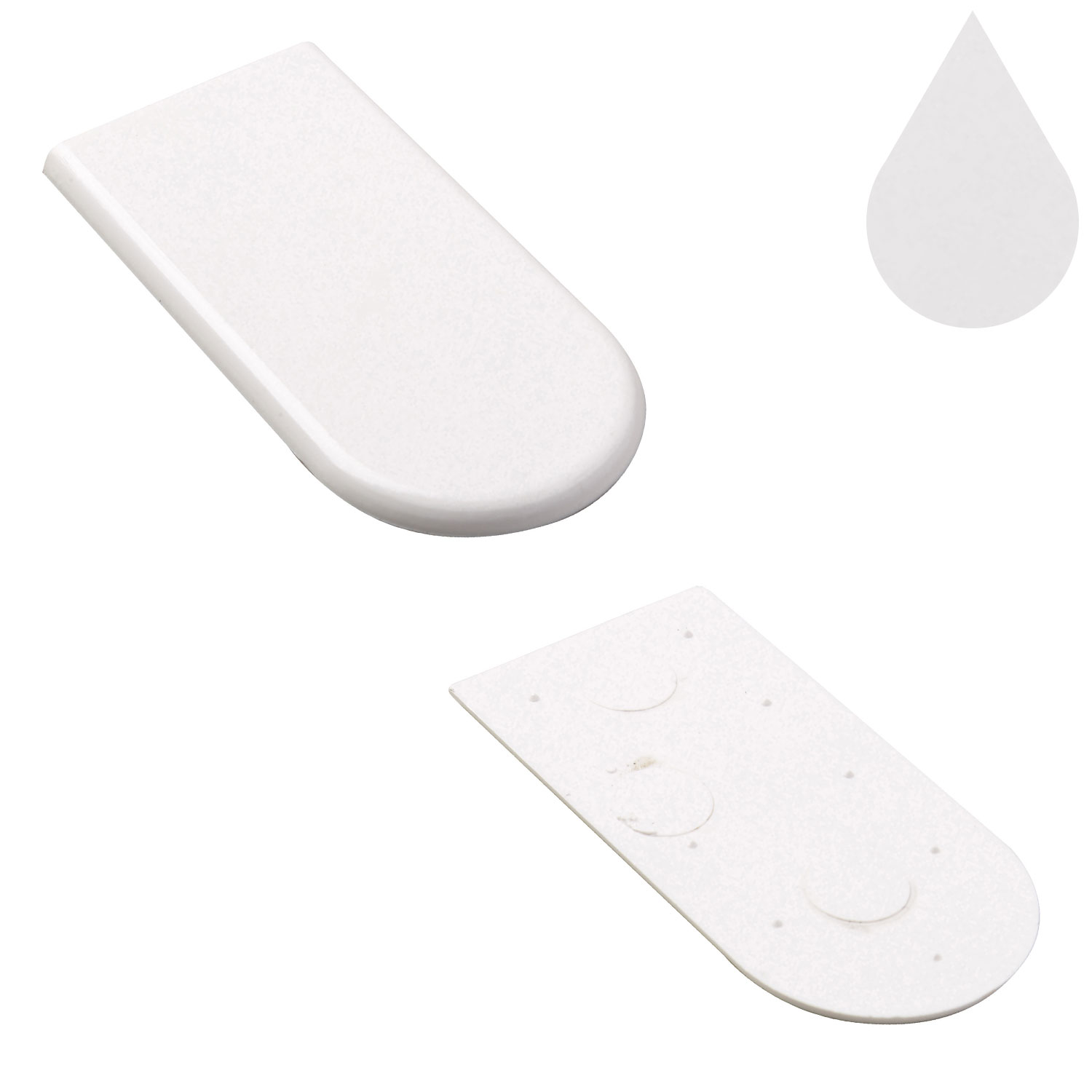 Brilliant White Bullnose 25mm x 50mm End Cap (22mm boards) Brilliant White Bullnose 25mm x 50mm End Cap (22mm boards)