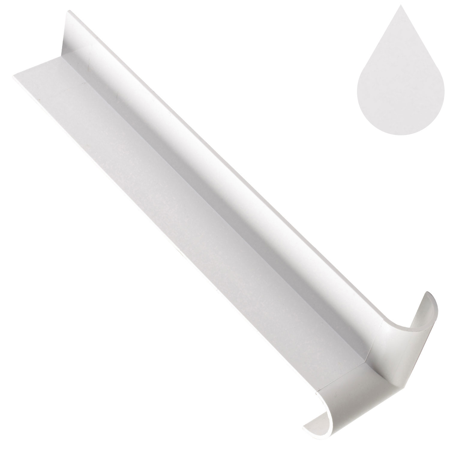 Brilliant White Bullnose 90 degrees Internal Corner 40mm x 250mm (22mm boards) Brilliant White Bullnose 90 degrees Internal Corner 40mm x 250mm (22mm boards)