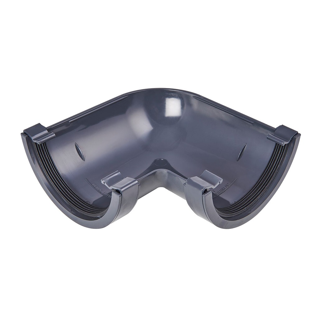Anthracite Grey 112mm Half Round 90 Degree Angle Anthracite Grey 112mm Half Round 90 Degree Angle