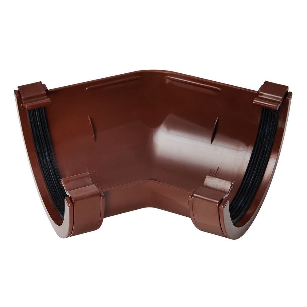 Brown 112mm Half Round 135 Degree Angle 