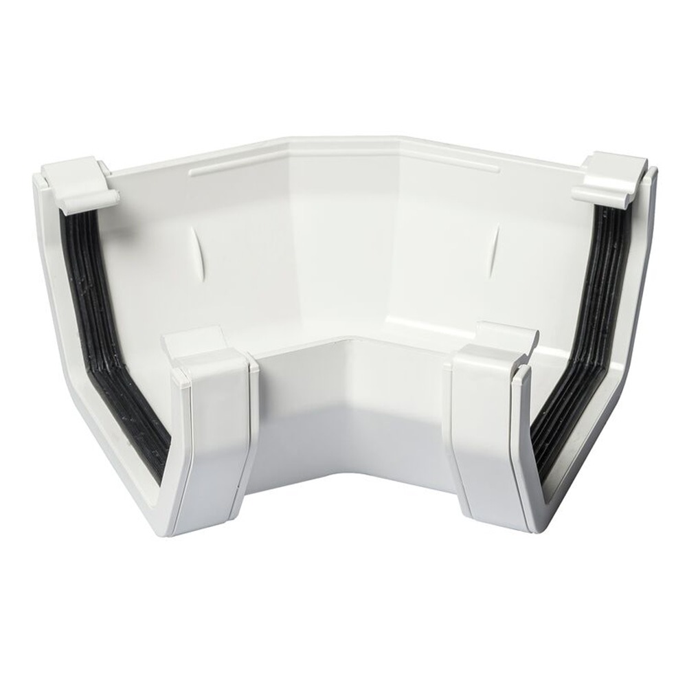 White 117mm Square 135 Degree Angle