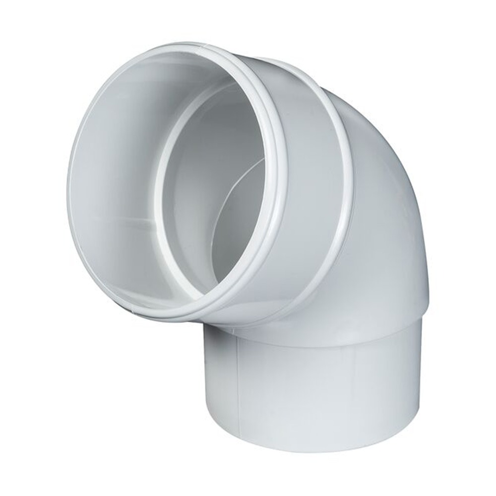 White 68mm Round 112.5 Degree Offset Bend White 68mm Round 112.5 Degree Offset Bend
