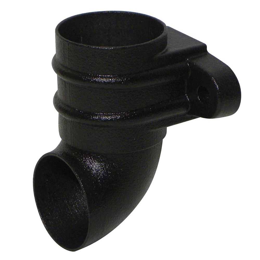 Cast Iron Effect 68mm Round Shoe with Fixing Lugs 