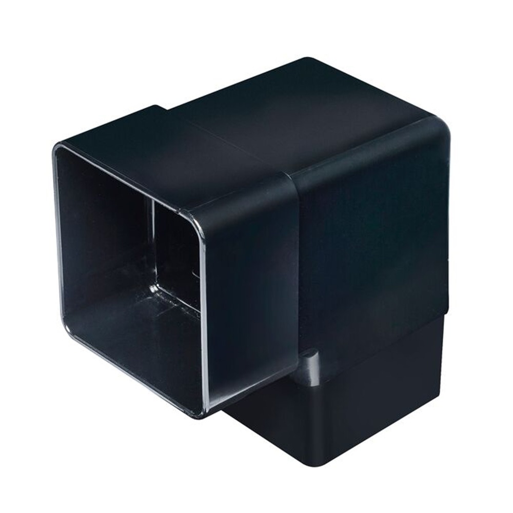 Black 65mm Square 92.5 Degree Offset Bend 