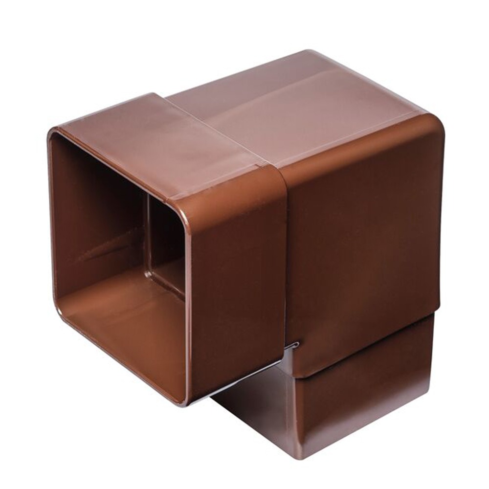 Brown 65mm Square 92.5 Degree Offset Bend Brown 65mm Square 92.5 Degree Offset Bend