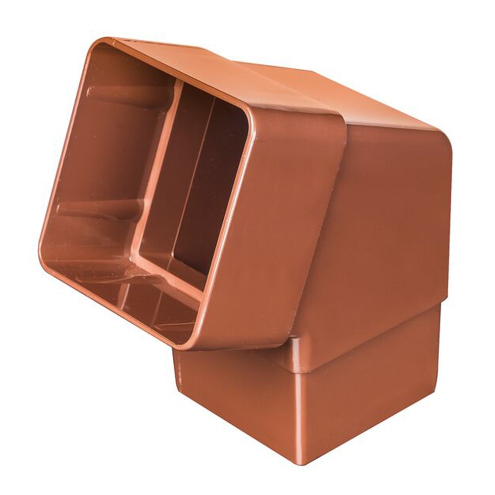 Brown 65mm Square 112.5 Degree Offset Bend 