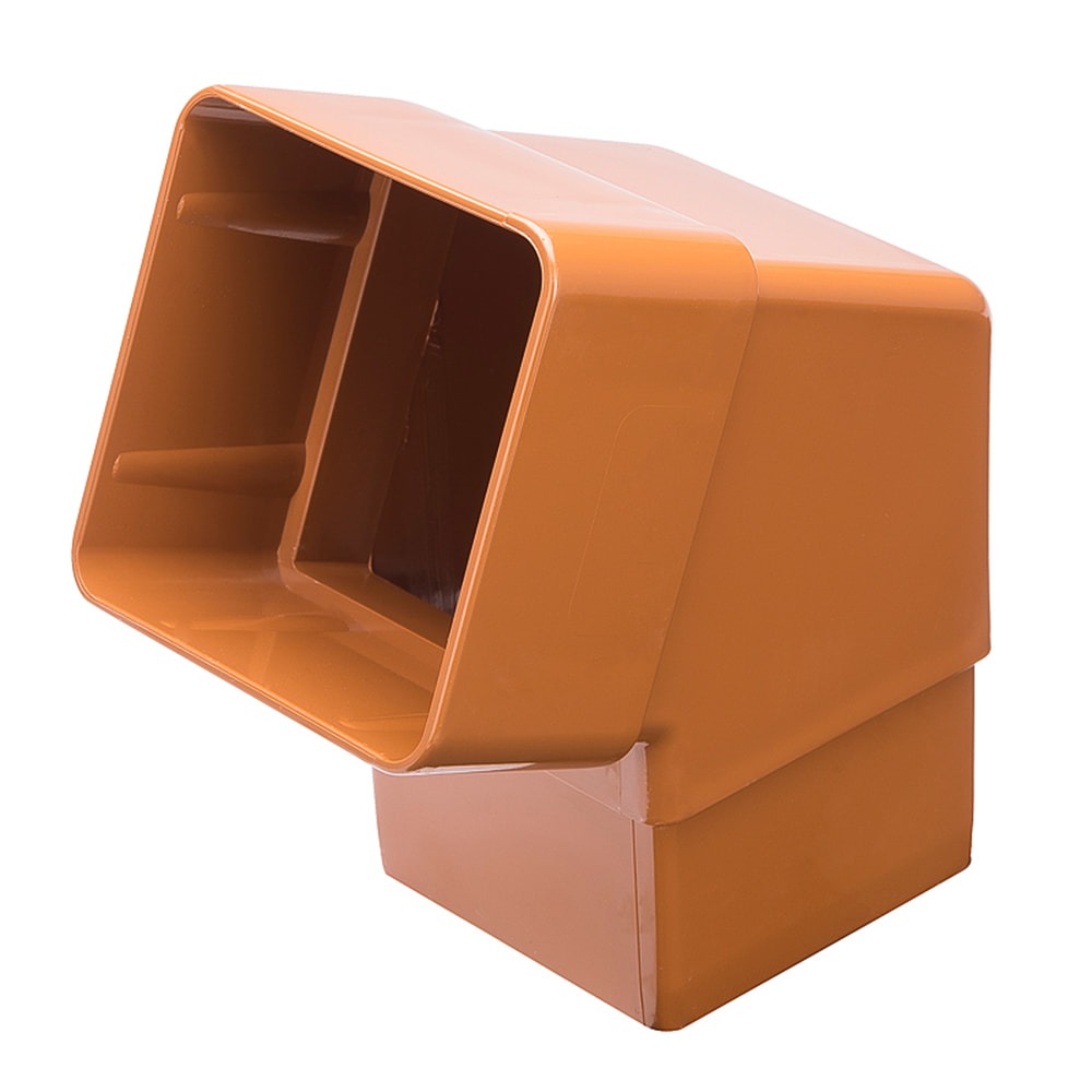 Caramel 65mm Square 112.5 Degree Offset Bend Caramel 65mm Square 112.5 Degree Offset Bend