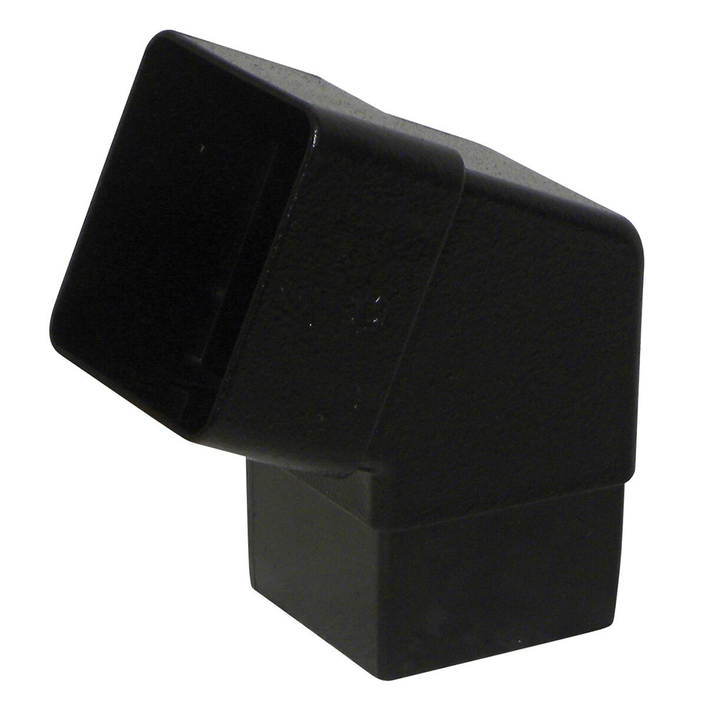 Cast Iron Effect 65mm Square 112.5 Degree Offset Bend Cast Iron Effect 65mm Square 112.5 Degree Offset Bend