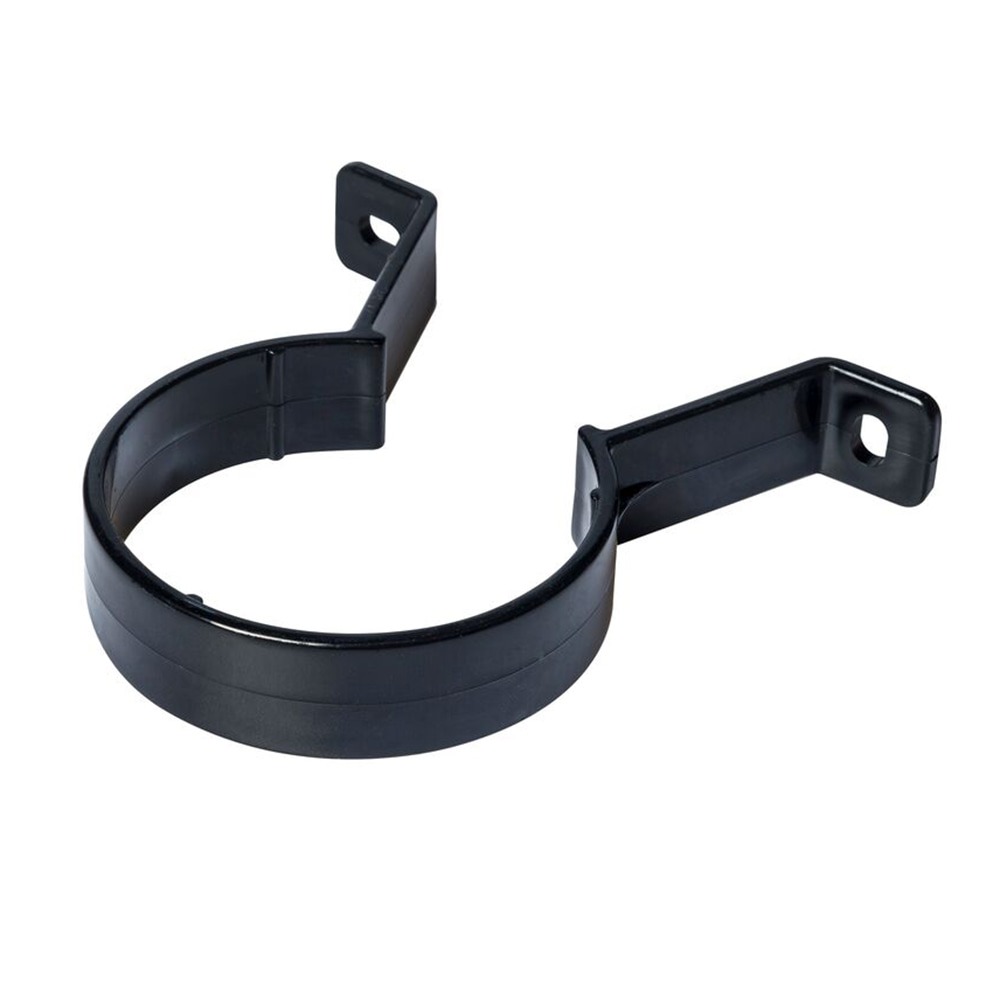 Black 68mm Round Downpipe Clip 