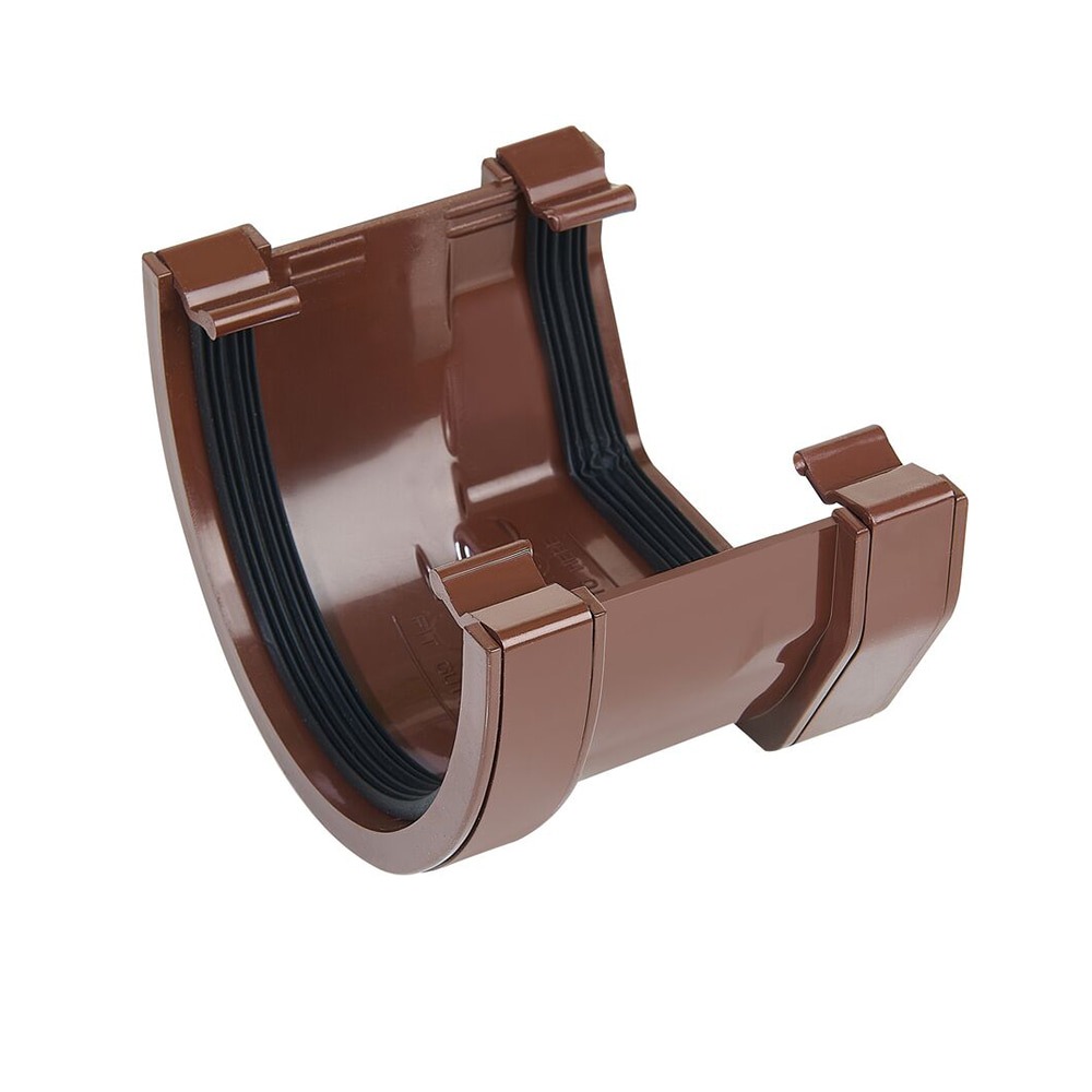 Brown 117mm Square to 114mm Deep Gutter Adapter Brown 117mm Square to 114mm Deep Gutter Adapter