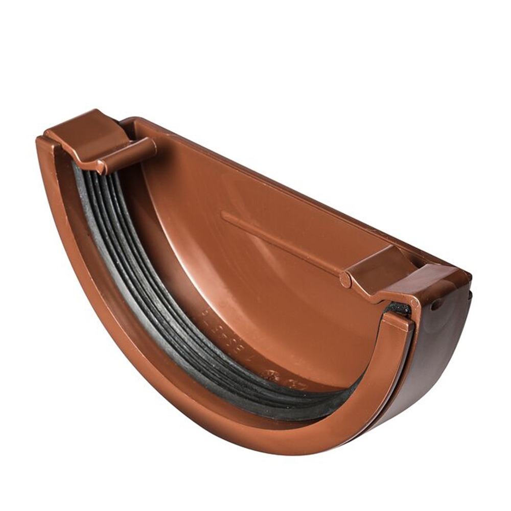 Brown 112mm Half Round External Stopend 