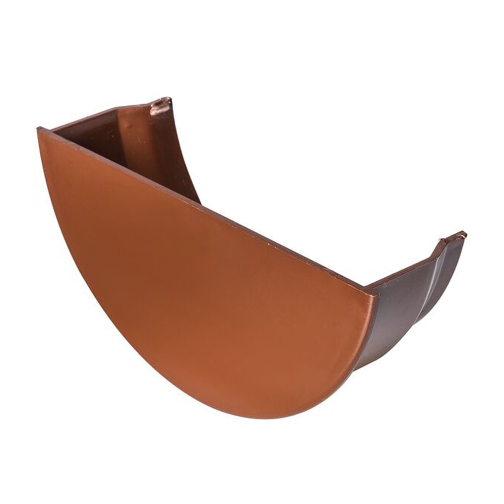 Brown 112mm Half Round Internal Stopend Brown 112mm Half Round Internal Stopend