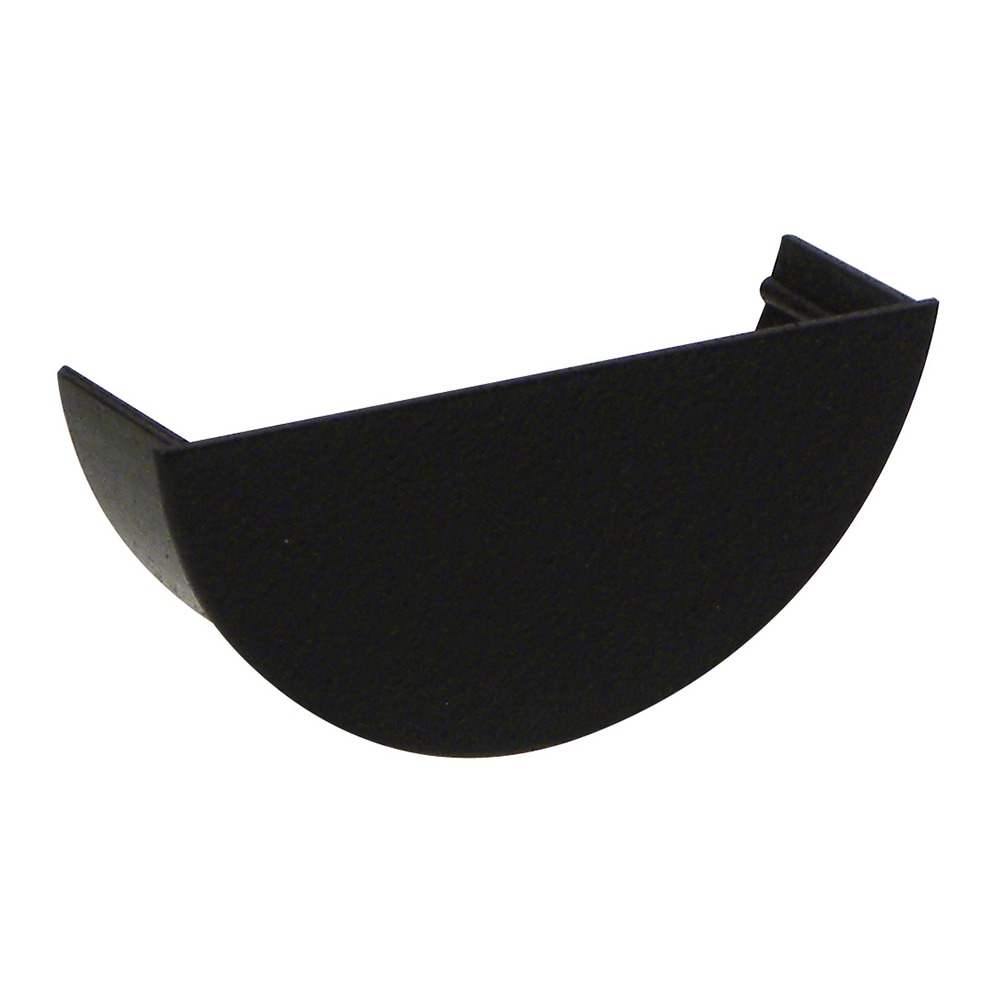 Cast Iron Effect 112mm Half Round Internal Stopend Cast Iron Effect 112mm Half Round Internal Stopend