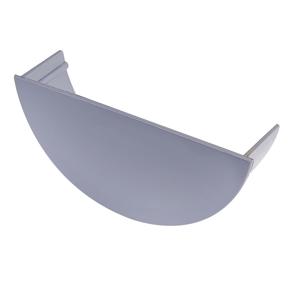 Grey 112mm Half Round Internal Stopend 