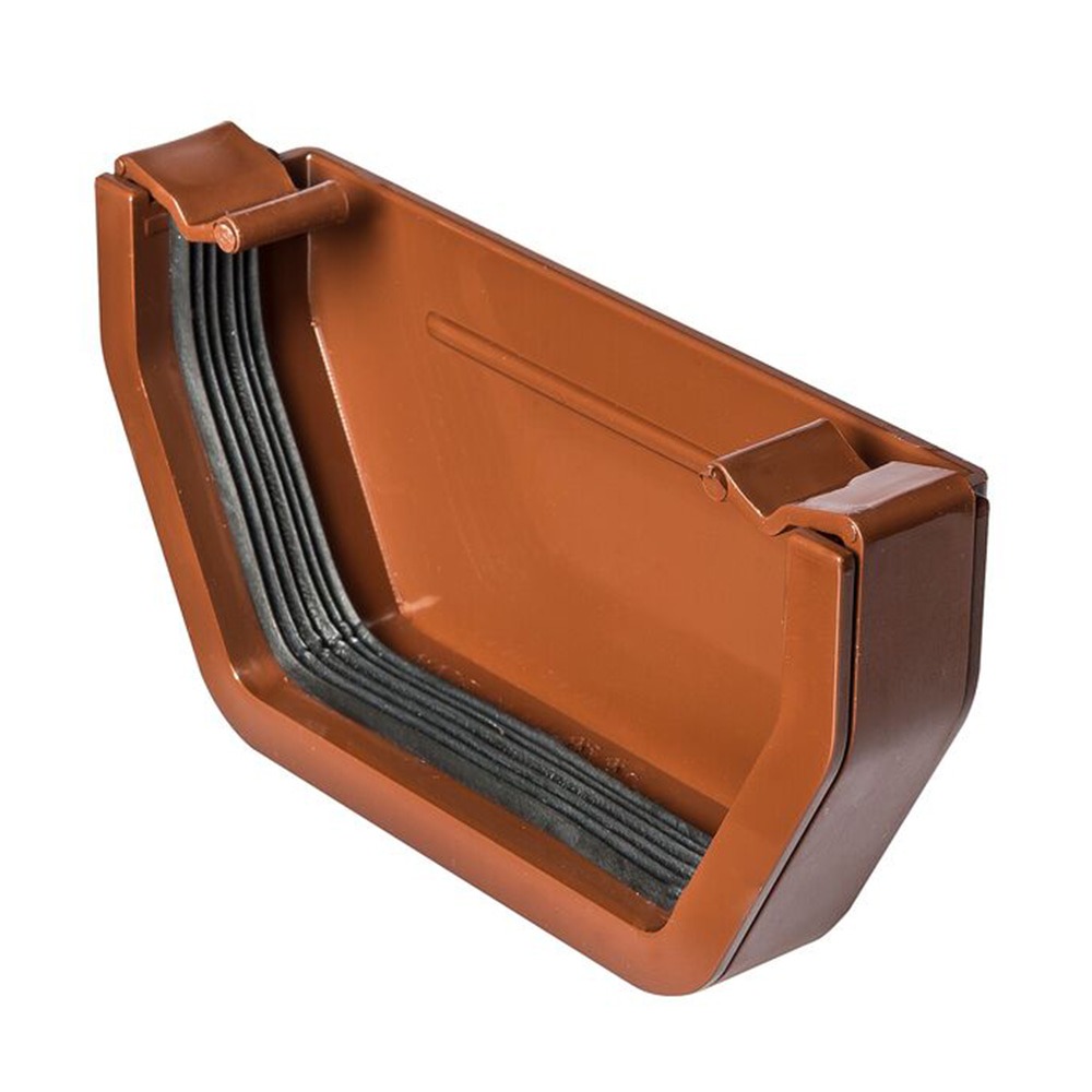 Brown 117mm Square External Stopend Brown 117mm Square External Stopend