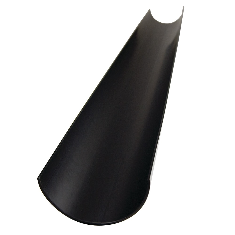 Black 112mm Half Round Gutter (4m) Black 112mm Half Round Gutter (4m)