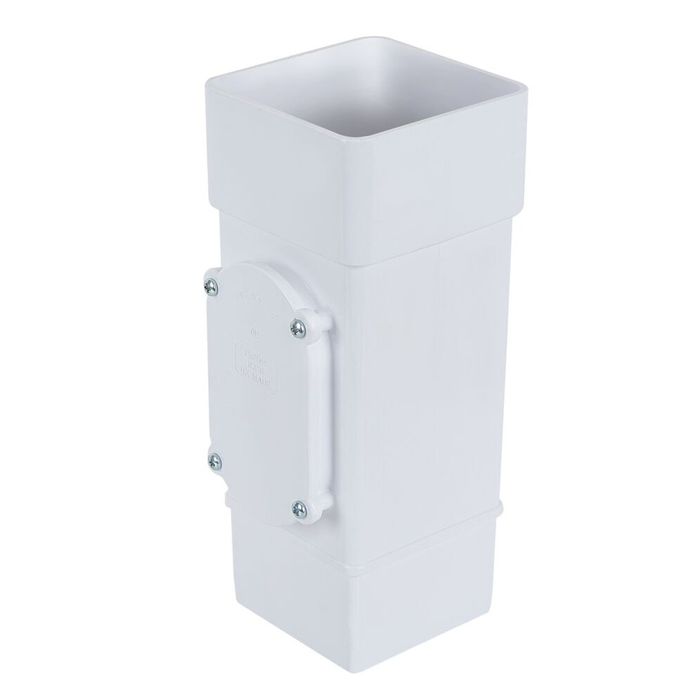 White 65mm Square Access Pipe White 65mm Square Access Pipe