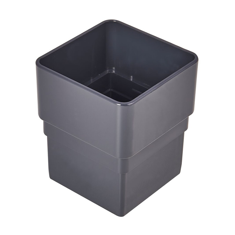 Anthracite Grey 65mm Square Downpipe Socket (Kayflow) Anthracite Grey 65mm Square Downpipe Socket (Kayflow)
