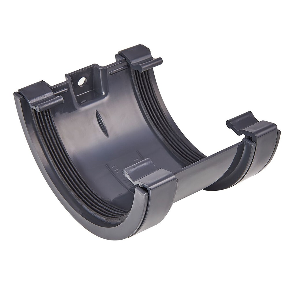 Anthracite Grey 112mm Half Round Union Bracket Anthracite Grey 112mm Half Round Union Bracket