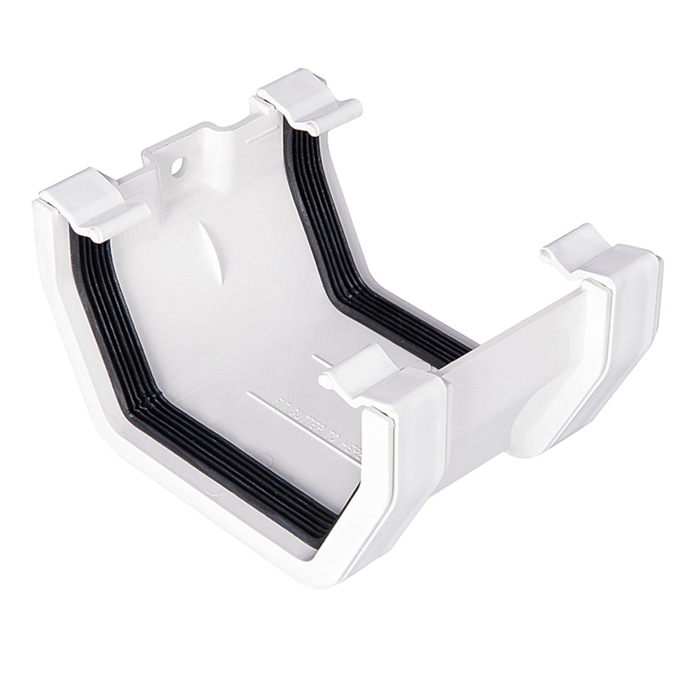 White 117mm Square Union Bracket White 117mm Square Union Bracket