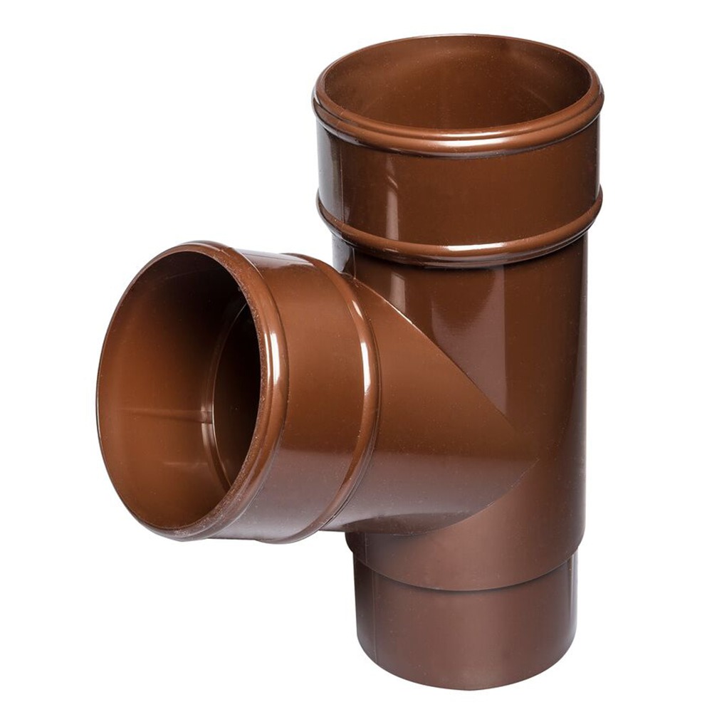 Brown 68mm Round 112.5 Degree Branch Brown 68mm Round 112.5 Degree Branch