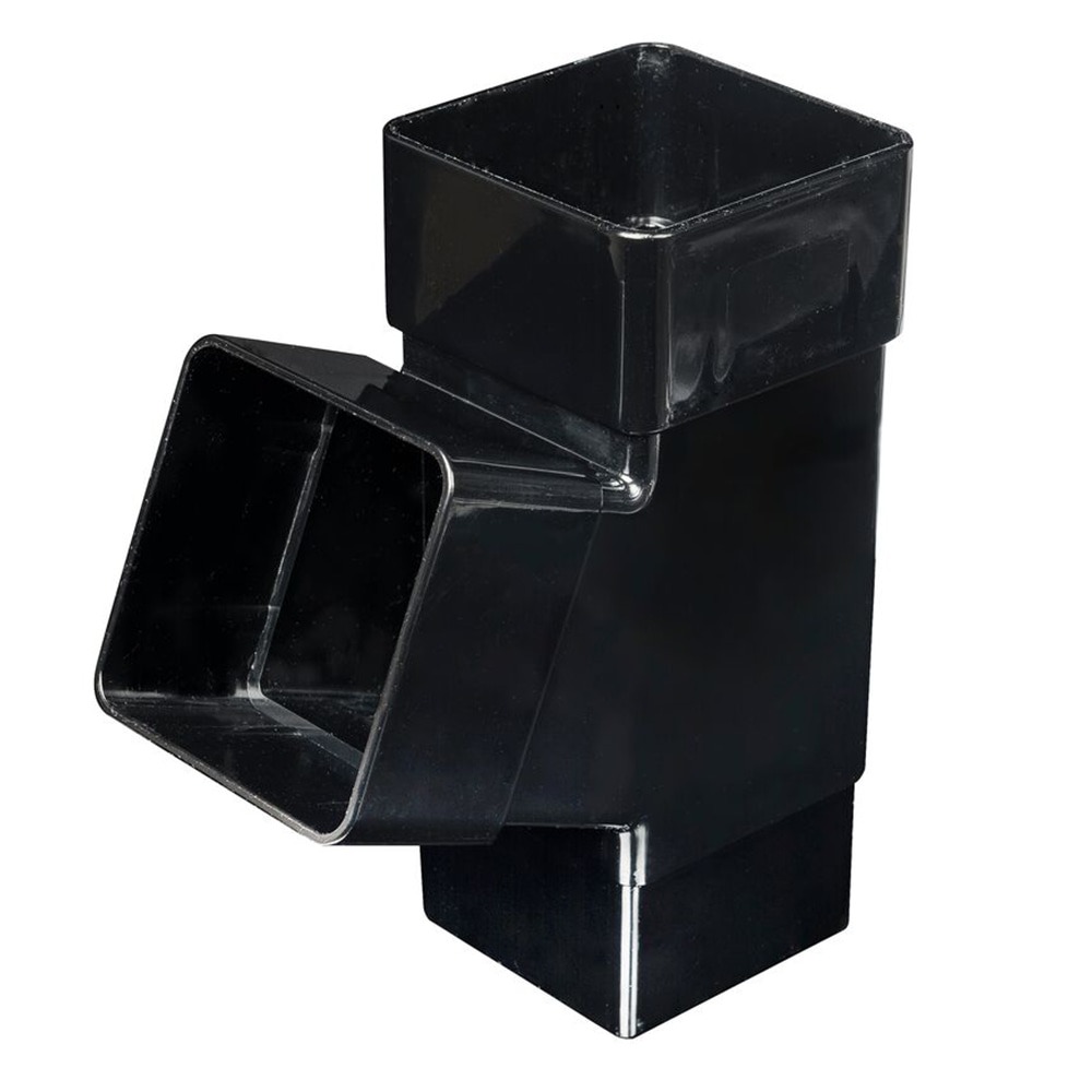 Black 65mm Square 67.5 Degree Branch Black 65mm Square 67.5 Degree Branch