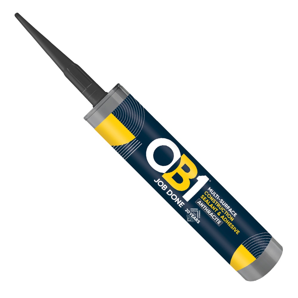 OB1 Multi-Surface Construction Sealant & Adhesive - Anthracite Grey OB1 Multi-Surface Construction Sealant & Adhesive - Anthracite Grey