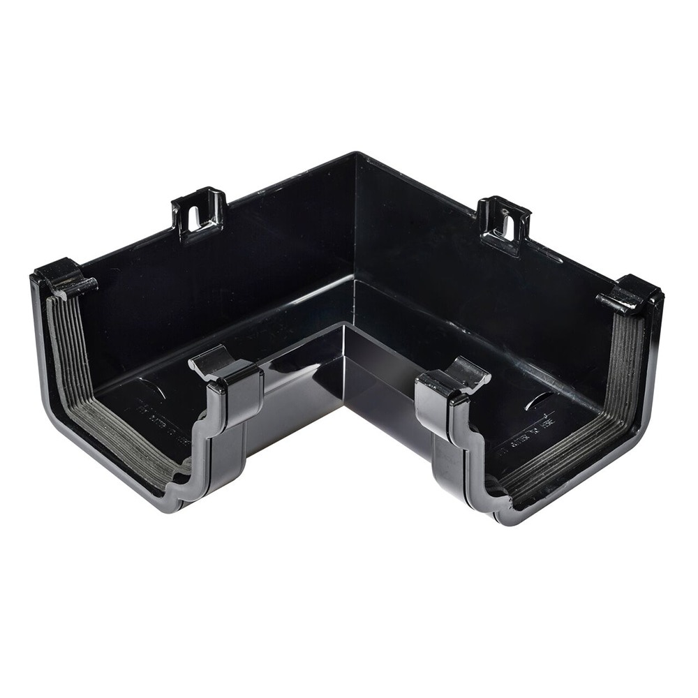 Black 120mm Ogee 90 Degree Internal Angle 