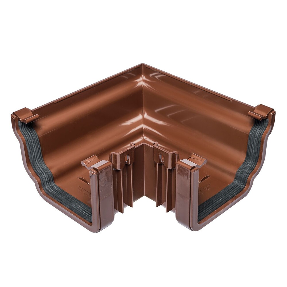 Brown 120mm Ogee 90 Degree External Angle 