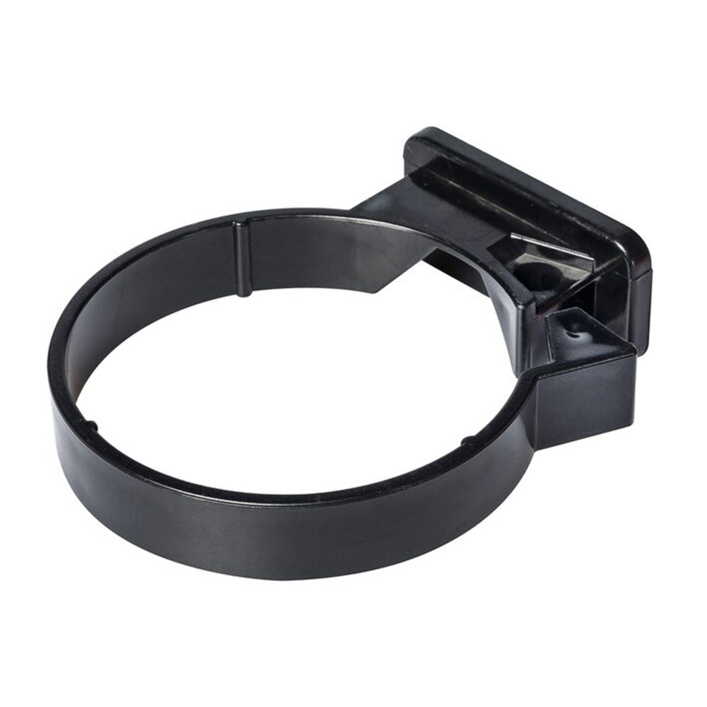 Black 68mm Round Concealed Fix Downpipe Clip Black 68mm Round Concealed Fix Downpipe Clip