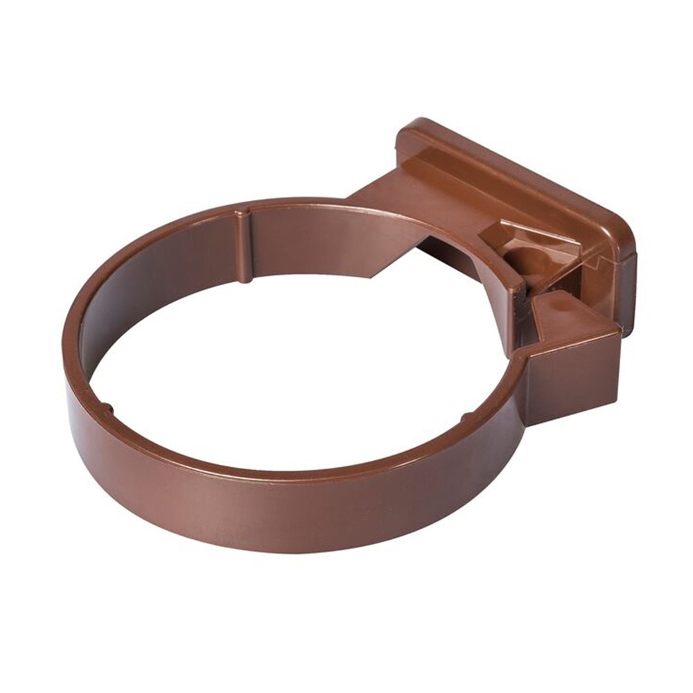 Brown 68mm Round Concealed Fix Downpipe Clip Brown 68mm Round Concealed Fix Downpipe Clip