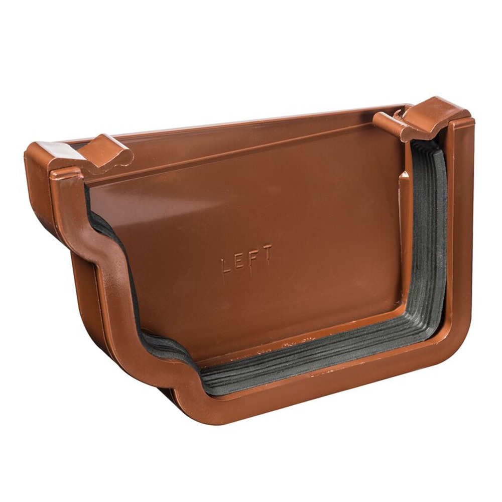 Brown 120mm Ogee Left Hand External Stopend 